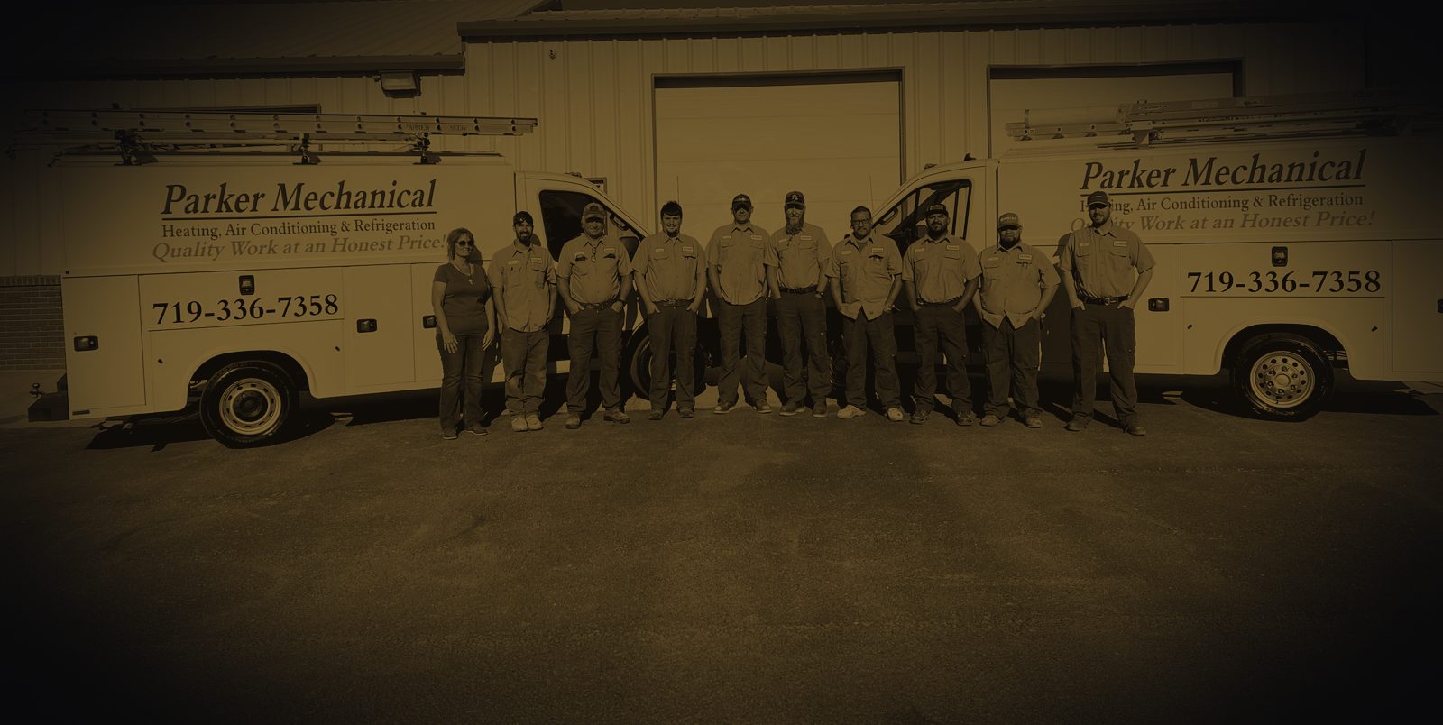Dan and his team at the HVAC business he acquired in Colorado
